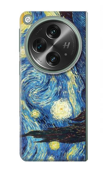 S0213 Van Gogh Starry Nights Etui Coque Housse pour OnePlus OPEN