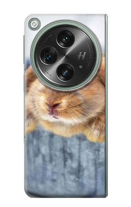 S0242 Lapin mignon Etui Coque Housse pour OnePlus OPEN
