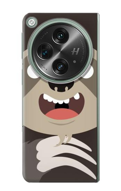 S3855 Dessin animé visage paresseux Etui Coque Housse pour OnePlus OPEN