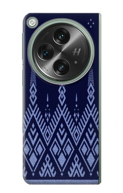 S3950 Motif textile thaïlandais bleu Etui Coque Housse pour OnePlus OPEN