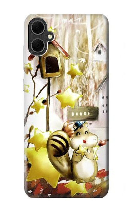 S0109 Écureuil mignon Dessin animé Etui Coque Housse pour Samsung Galaxy A05