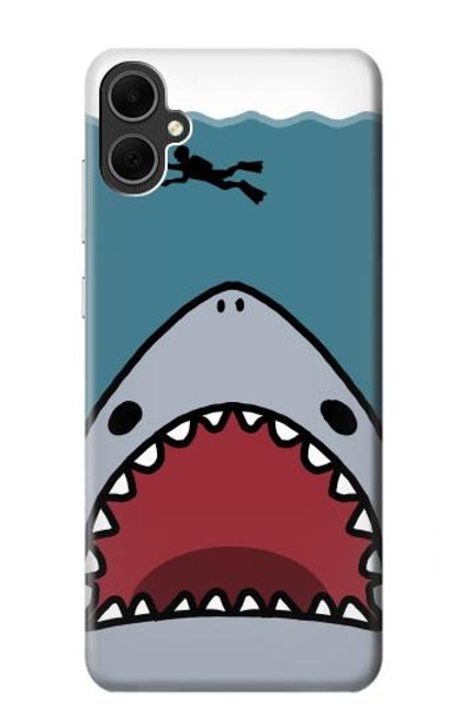 S3825 Plongée en mer de requin de dessin animé Etui Coque Housse pour Samsung Galaxy A05
