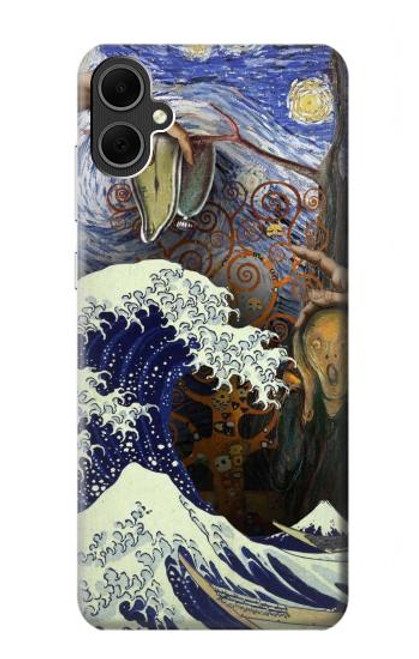 S3851 Monde de l'art Van Gogh Hokusai Da Vinci Etui Coque Housse pour Samsung Galaxy A05