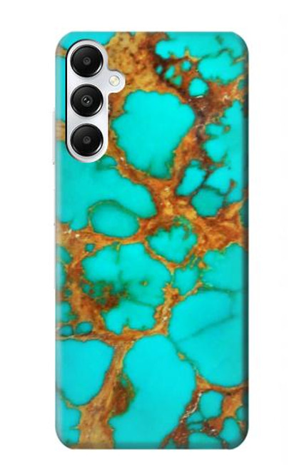 S2688 Aqua Copper Turquoise Graphic Gemme Etui Coque Housse pour Samsung Galaxy A05s