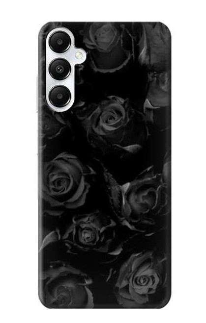 S3153 Noir Roses Etui Coque Housse pour Samsung Galaxy A05s