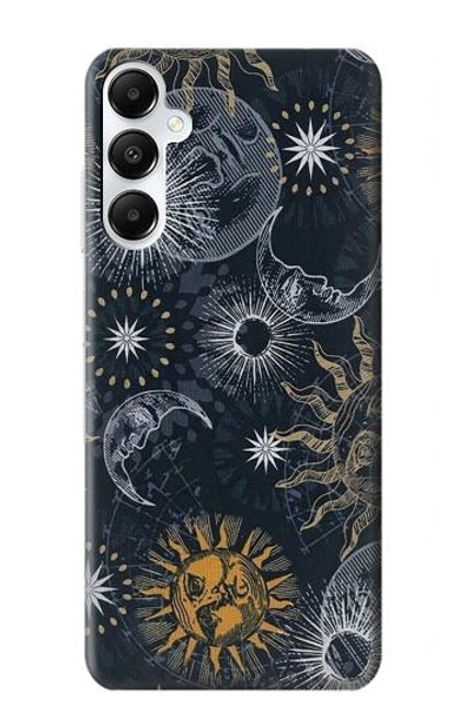 S3702 Lune et soleil Etui Coque Housse pour Samsung Galaxy A05s