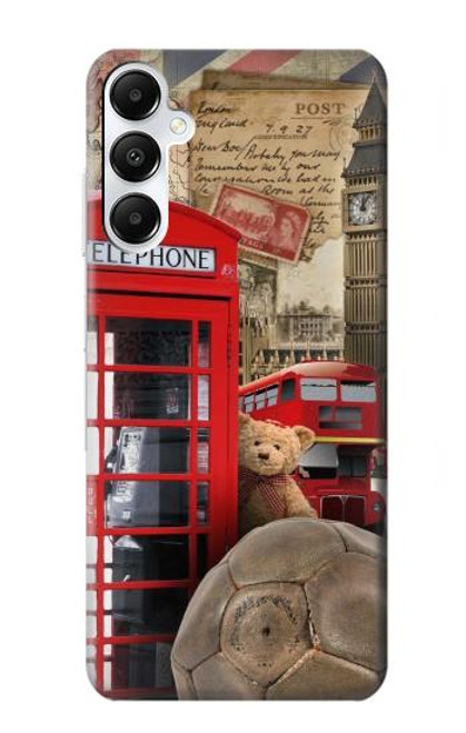 S3856 Vintage Londres Britannique Etui Coque Housse pour Samsung Galaxy A05s