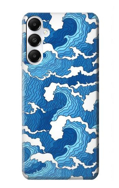 S3901 Vagues esthétiques de l'océan de tempête Etui Coque Housse pour Samsung Galaxy A05s