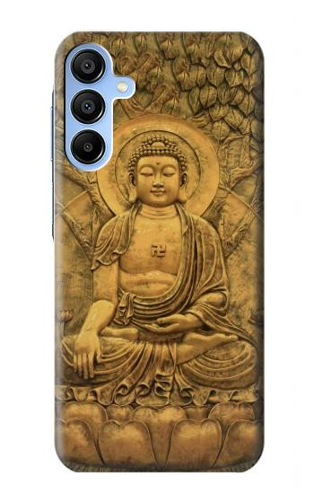 S2452 Bouddha Bas relief Art Imprimé Graphique Etui Coque Housse pour Samsung Galaxy A15 5G