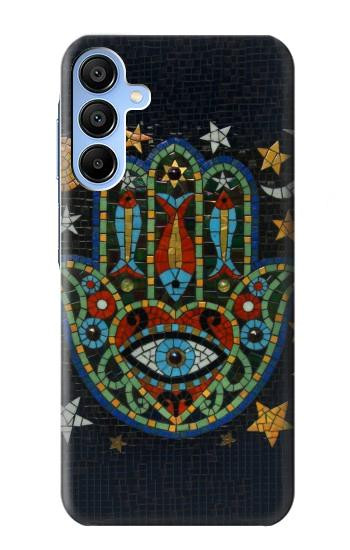 S3175 Hamsa Mosaïques main Etui Coque Housse pour Samsung Galaxy A15 5G