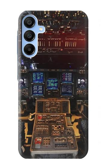 S3836 Poste de pilotage d'avion Etui Coque Housse pour Samsung Galaxy A15 5G