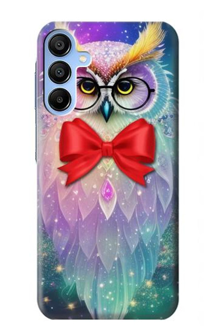 S3934 Hibou nerd fantastique Etui Coque Housse pour Samsung Galaxy A15 5G