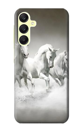 S0933 Cheval Blanc Etui Coque Housse pour Samsung Galaxy A25 5G