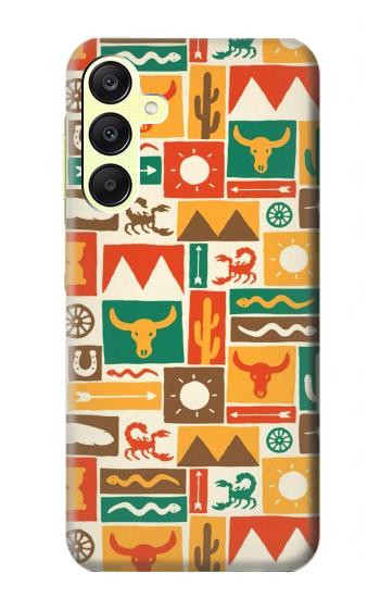 S1873 Motif de l'Ouest Etui Coque Housse pour Samsung Galaxy A25 5G