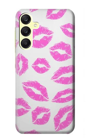 S2214 Bisous Lèvres roses Etui Coque Housse pour Samsung Galaxy A25 5G