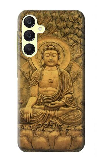 S2452 Bouddha Bas relief Art Imprimé Graphique Etui Coque Housse pour Samsung Galaxy A25 5G