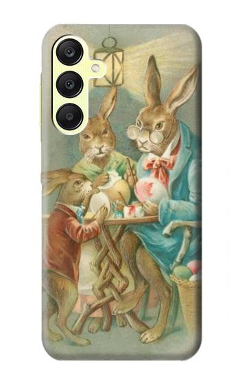S3164 Famille Lapin de Pâques Etui Coque Housse pour Samsung Galaxy A25 5G