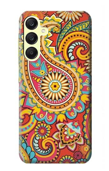 S3402 Floral Paisley Seamless Etui Coque Housse pour Samsung Galaxy A25 5G