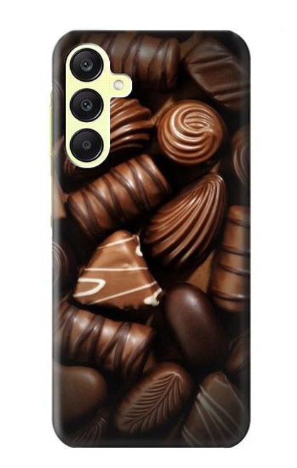 S3840 Amateurs de chocolat au lait au chocolat noir Etui Coque Housse pour Samsung Galaxy A25 5G