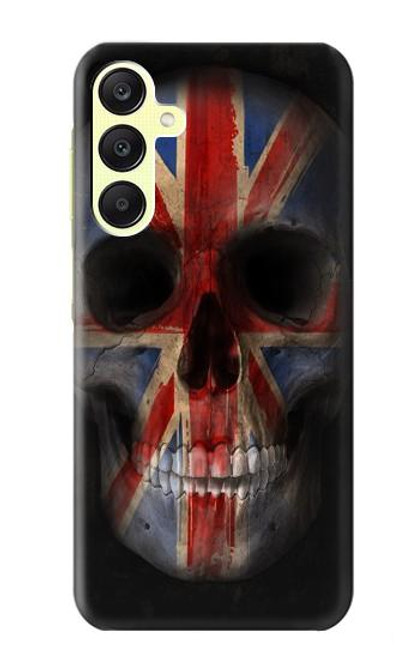 S3848 Crâne de drapeau du Royaume-Uni Etui Coque Housse pour Samsung Galaxy A25 5G