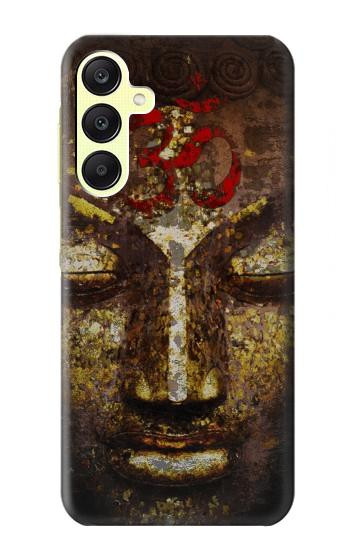 S3874 Symbole Ohm du visage de Bouddha Etui Coque Housse pour Samsung Galaxy A25 5G