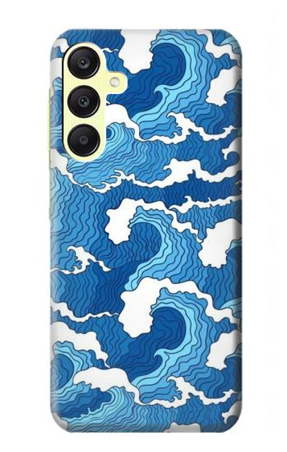 S3901 Vagues esthétiques de l'océan de tempête Etui Coque Housse pour Samsung Galaxy A25 5G