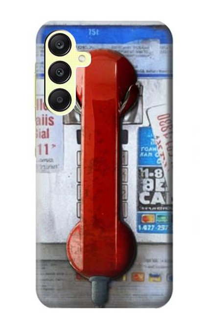 S3925 Collage Téléphone Public Vintage Etui Coque Housse pour Samsung Galaxy A25 5G