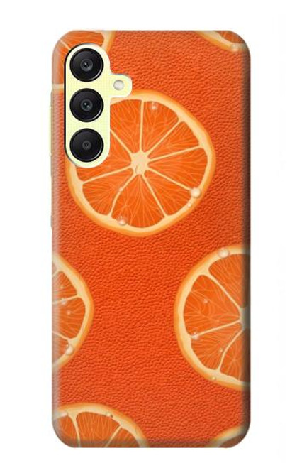 S3946 Motif orange sans couture Etui Coque Housse pour Samsung Galaxy A25 5G