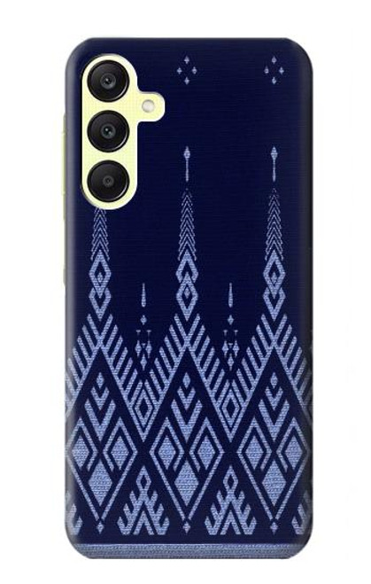 S3950 Motif textile thaïlandais bleu Etui Coque Housse pour Samsung Galaxy A25 5G