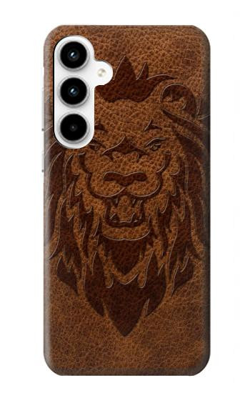 S2529 Leo Zodiaque Zodiaque marron Impression graphique Etui Coque Housse pour Samsung Galaxy A35 5G
