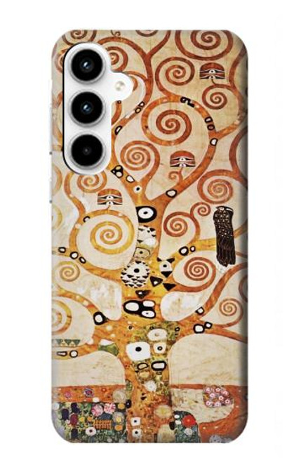S2723 L'arbre de vie Gustav Klimt Etui Coque Housse pour Samsung Galaxy A35 5G