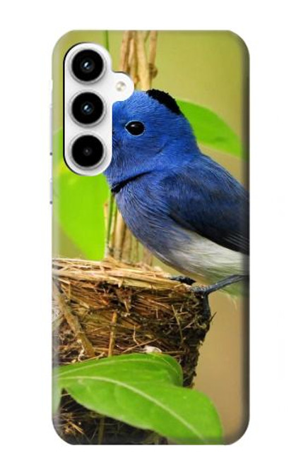 S3839 Oiseau bleu du bonheur Oiseau bleu Etui Coque Housse pour Samsung Galaxy A35 5G