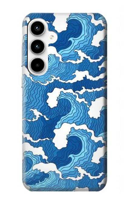 S3901 Vagues esthétiques de l'océan de tempête Etui Coque Housse pour Samsung Galaxy A35 5G