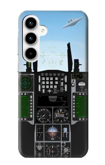 S3933 Avion de chasse OVNI Etui Coque Housse pour Samsung Galaxy A35 5G