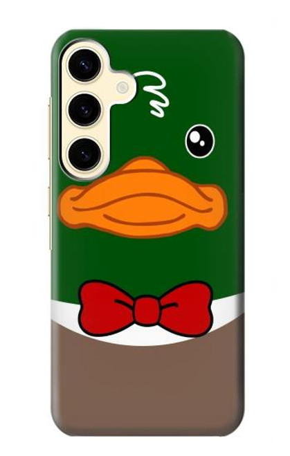 S2762 Vert Tête Canard colvert Tuxedo Dessin animé Etui Coque Housse pour Samsung Galaxy S24