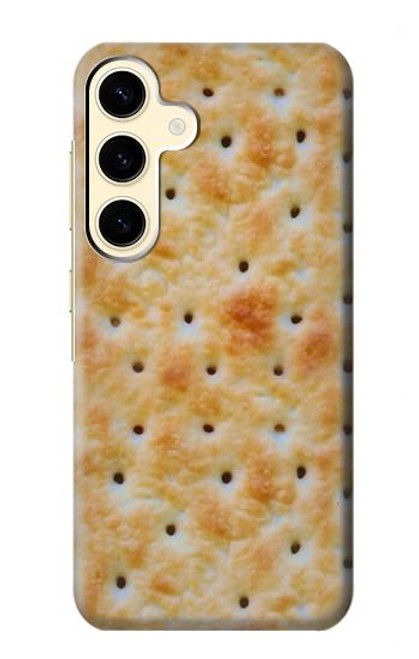 S2987 Crème Biscuits Cracker Etui Coque Housse pour Samsung Galaxy S24