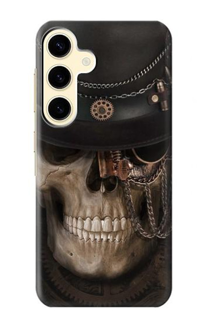 S3852 Crâne Steampunk Etui Coque Housse pour Samsung Galaxy S24