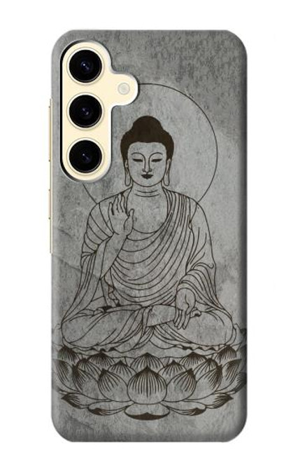 S3873 Dessin au trait Bouddha Etui Coque Housse pour Samsung Galaxy S24