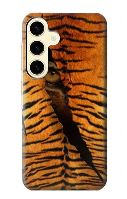 S3951 Marques de larme d'oeil de tigre Etui Coque Housse pour Samsung Galaxy S24