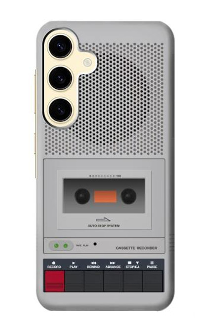 S3953 Graphique de lecteur de cassettes vintage Etui Coque Housse pour Samsung Galaxy S24