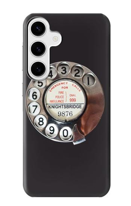 S0059 Ligne téléphonique Etui Coque Housse pour Samsung Galaxy S24 Plus