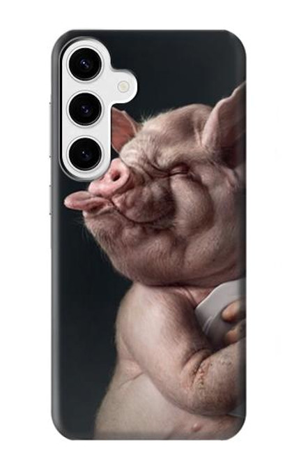 S1273 fou de porc Etui Coque Housse pour Samsung Galaxy S24 Plus
