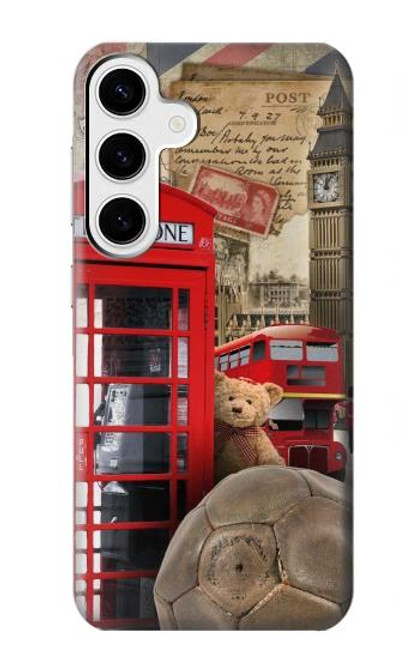 S3856 Vintage Londres Britannique Etui Coque Housse pour Samsung Galaxy S24 Plus