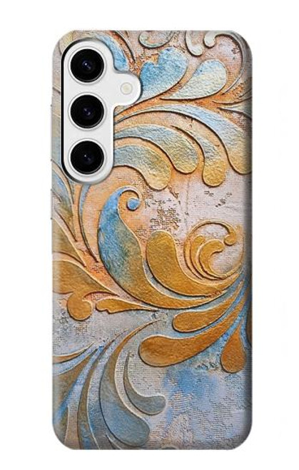 S3875 Tapis vintage en toile Etui Coque Housse pour Samsung Galaxy S24 Plus