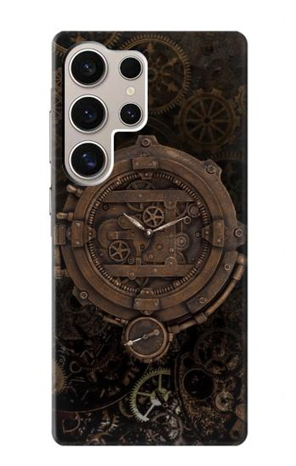 S3902 Horloge Steampunk Etui Coque Housse pour Samsung Galaxy S24 Ultra