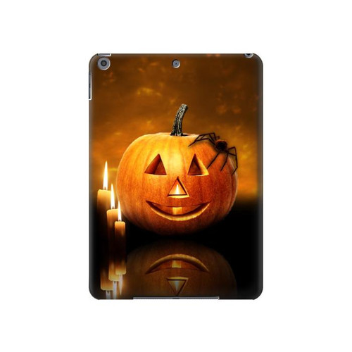 S1083 Citrouille araignée bougies Halloween Etui Coque Housse pour iPad 10.2 (2021,2020,2019), iPad 9 8 7