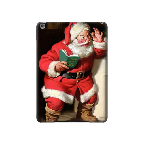 S1417 Père Noël Joyeux Noël Etui Coque Housse pour iPad 10.2 (2021,2020,2019), iPad 9 8 7