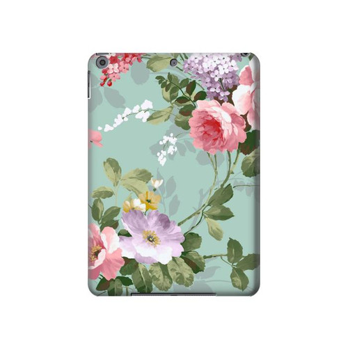 S2178 Peinture Fleur Art Floral Etui Coque Housse pour iPad 10.2 (2021,2020,2019), iPad 9 8 7