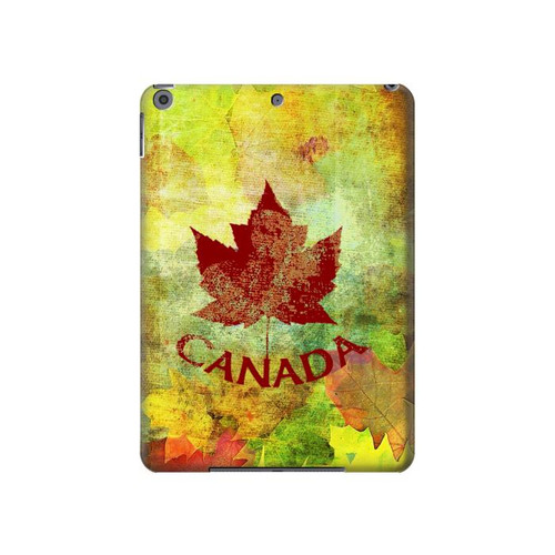 S2523 Canada Feuille d'érable d'automne Etui Coque Housse pour iPad 10.2 (2021,2020,2019), iPad 9 8 7