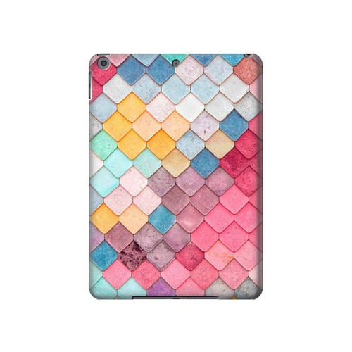 S2947 Bonbons Minimal Couleurs pastel Etui Coque Housse pour iPad 10.2 (2021,2020,2019), iPad 9 8 7